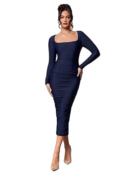 Amazon.com: Women's 2025 Sexy Bodycon Maxi Long Dress Long